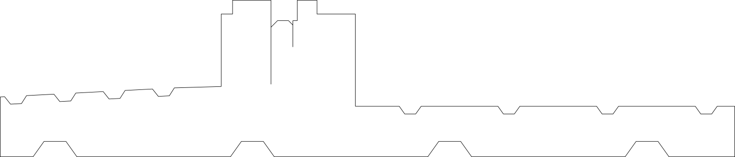 Ciepły parapet profilu podokiennego z parapetem wewnętrznym i zewnętrznym